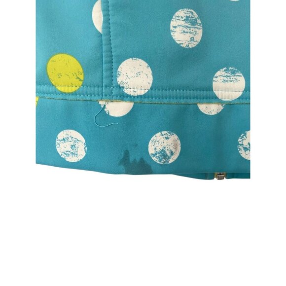 Columbia Youth Girls Polka Dot Full Zip Fleece Lined Blue Jacket Size 18 / 20 - Picture 10 of 10